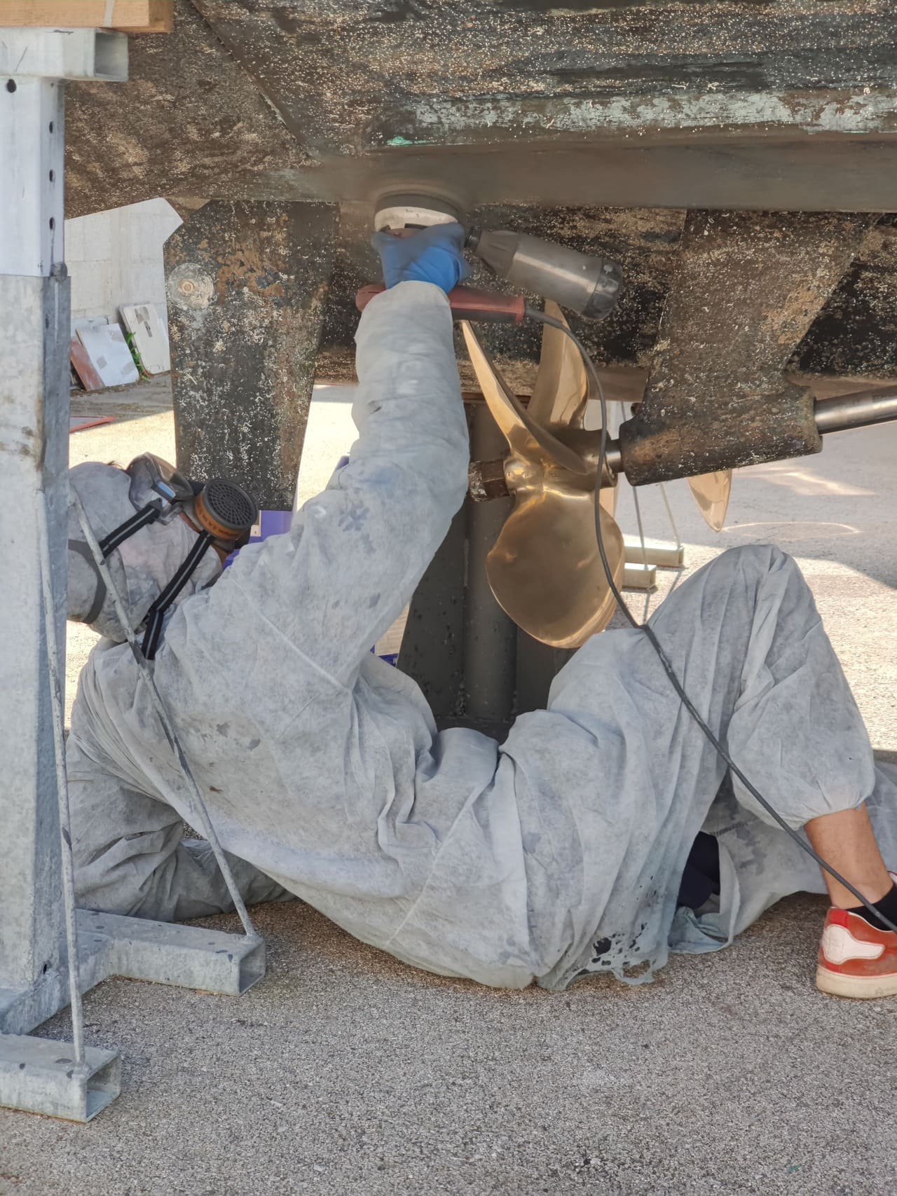 Carena di un’imbarcazione in lavorazione